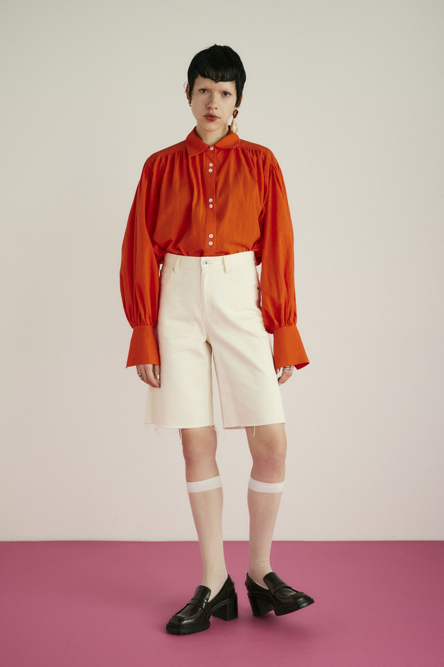 HeRIN.CYE「Cut off half pants」|その他|WHT