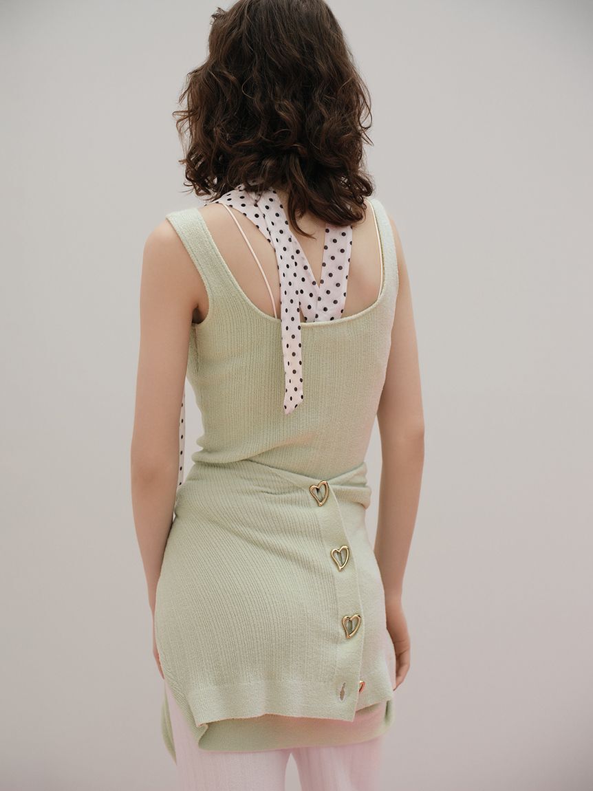 SNIDEL HOME「【Creamy】プチハートニットタンクトップ」|ルームウェア|