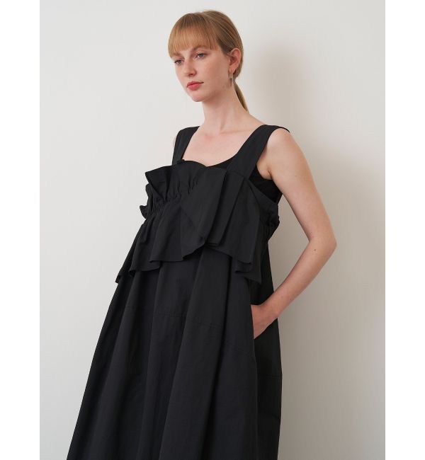 ELENDEEK「FRILL DRAPE COCOON OP」|ワンピース|