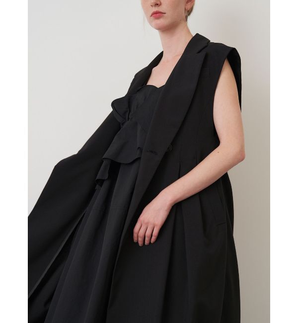 ELENDEEK「FRILL DRAPE COCOON OP」|ワンピース|