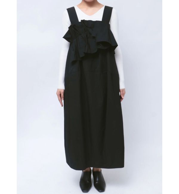 ELENDEEK「FRILL DRAPE COCOON OP」|ワンピース|