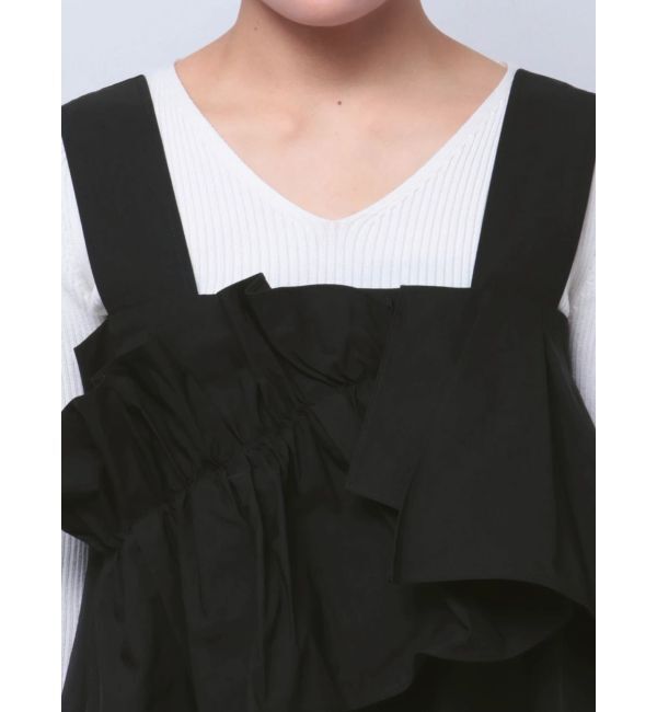 ELENDEEK「FRILL DRAPE COCOON OP」|ワンピース|