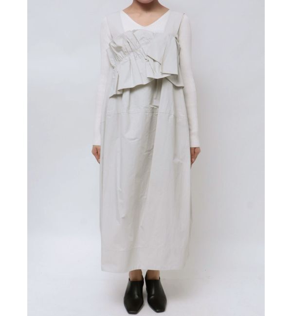 ELENDEEK「FRILL DRAPE COCOON OP」|ワンピース|