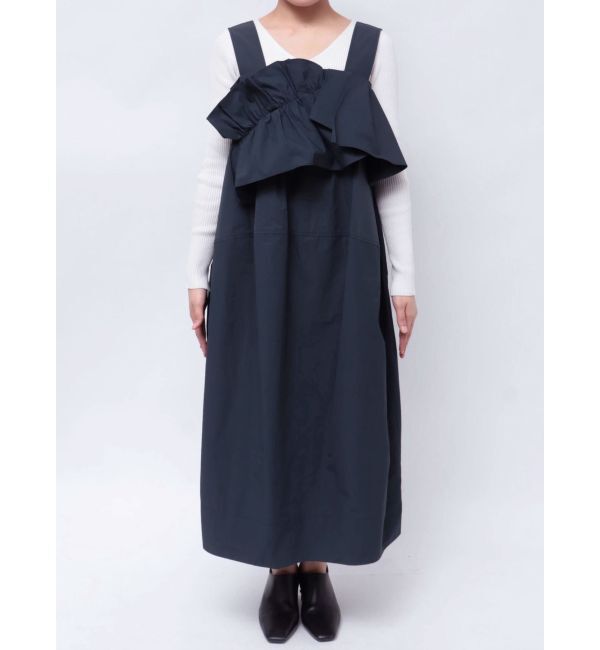 ELENDEEK「FRILL DRAPE COCOON OP」|ワンピース|