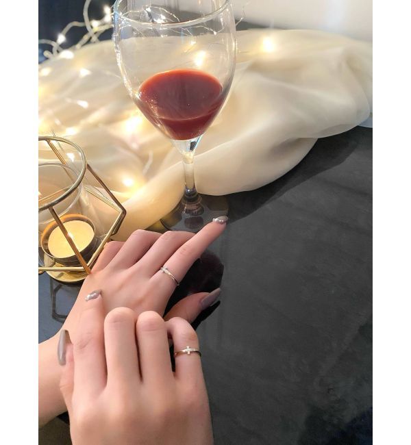 RESEXXY「10k 7diamond cross ring」|リング|