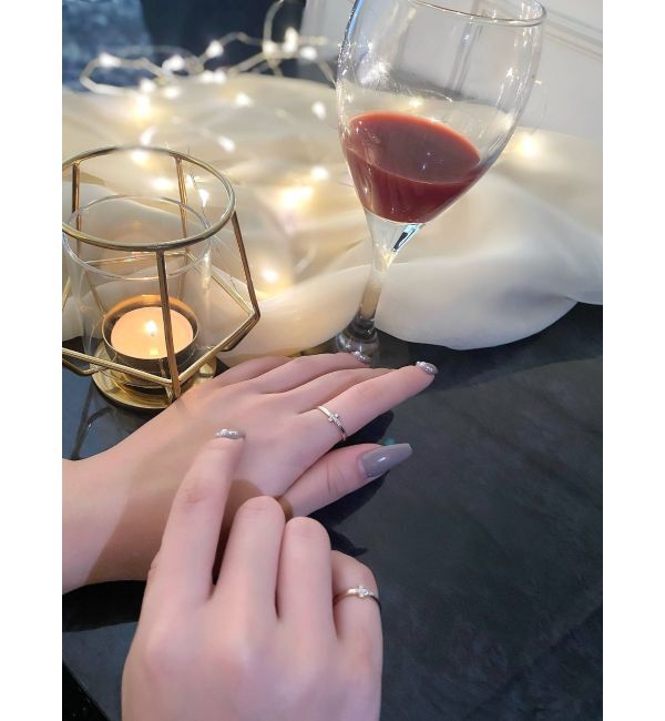 RESEXXY「10k 7diamond cross ring」|リング|