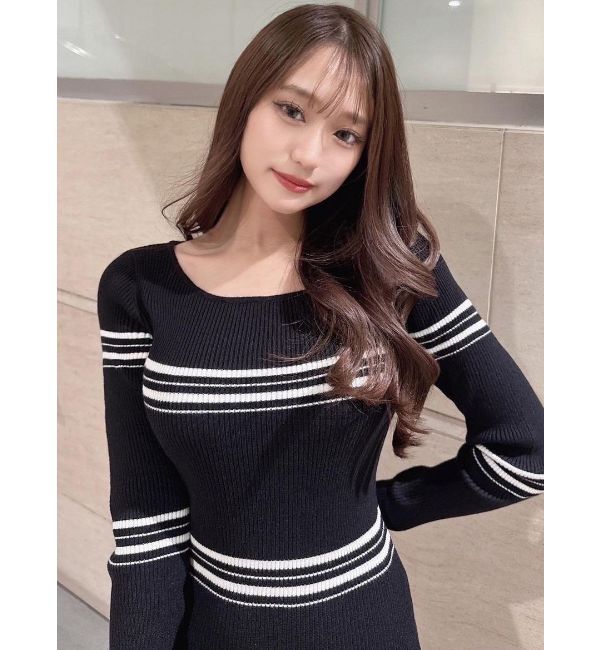 RESEXXY「リブニット長袖ワンピース」|ワンピース|