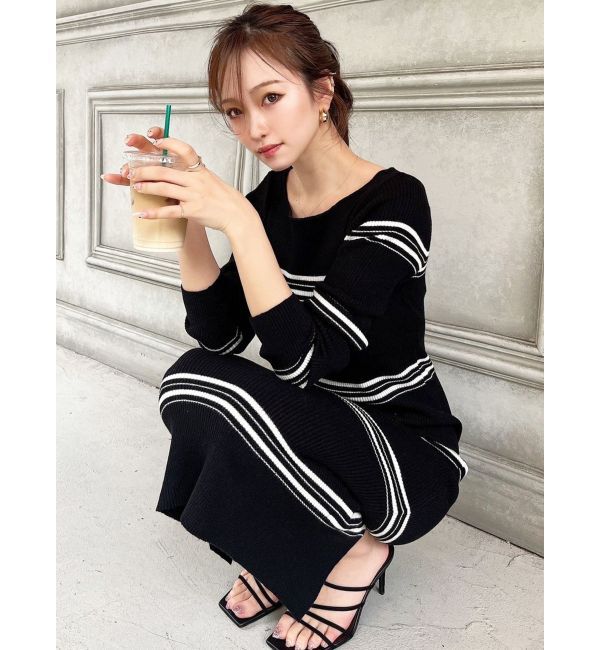 RESEXXY「リブニット長袖ワンピース」|ワンピース|