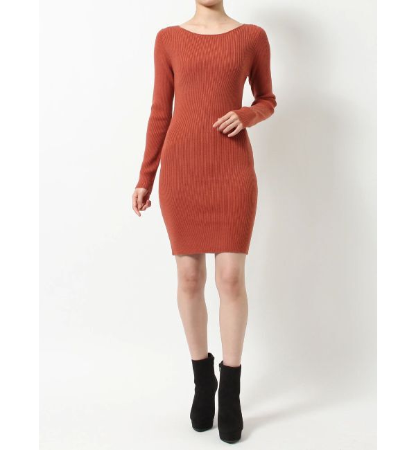 RESEXXY「リブニット長袖ワンピース」|ワンピース|