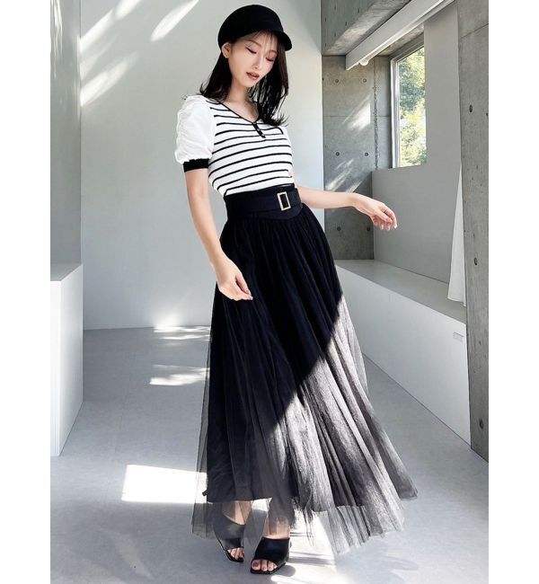 RESEXXY「ギャザースリーブニットトップス」|ニット・セーター|