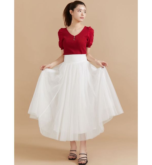 RESEXXY「ギャザースリーブニットトップス」|ニット・セーター|