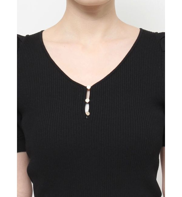 RESEXXY「ギャザースリーブニットトップス」|ニット・セーター|