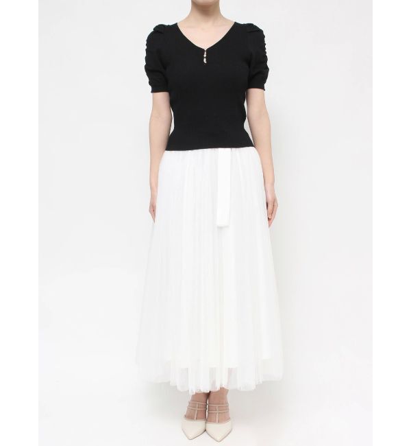 RESEXXY「ギャザースリーブニットトップス」|ニット・セーター|