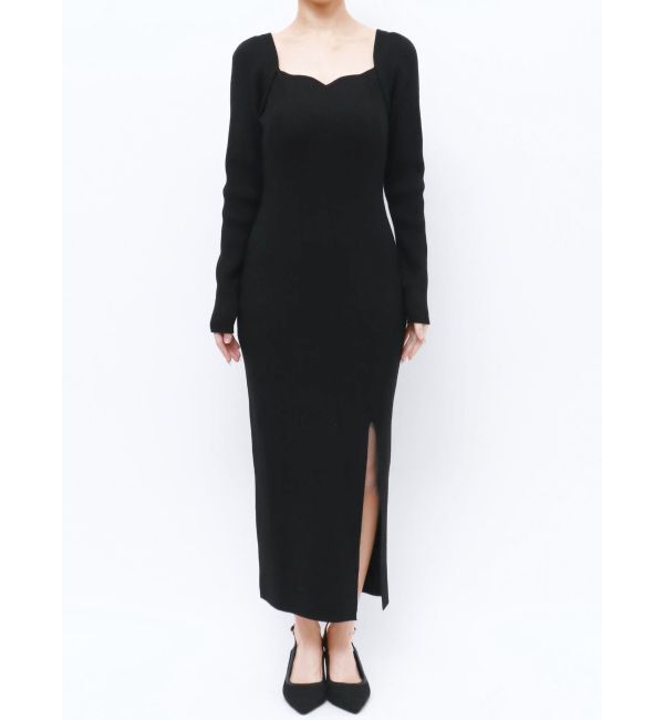 RESEXXY「ハートネックリブニットワンピース」|ワンピース|