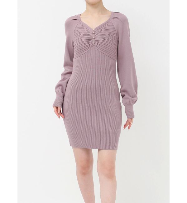 RESEXXY「バストデザインニットワンピース」|ワンピース|