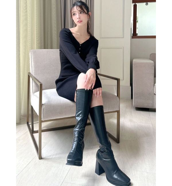 RESEXXY「バストデザインニットワンピース」|ワンピース|