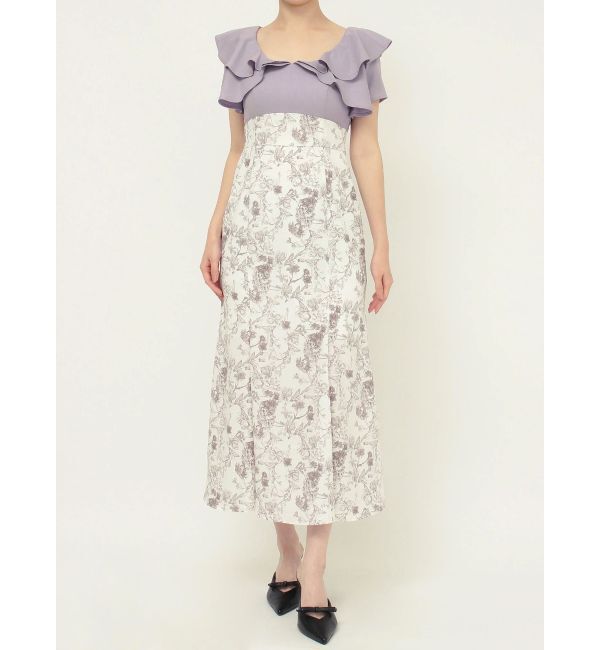 RESEXXY「ラッフルフラワーワンピース」|ワンピース|