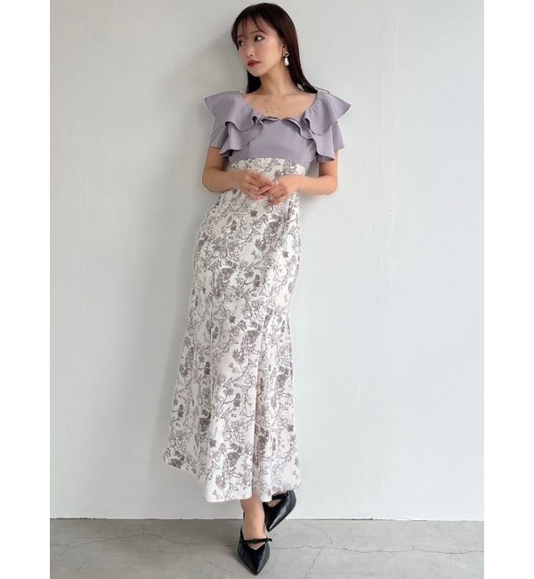 RESEXXY「ラッフルフラワーワンピース」|ワンピース|