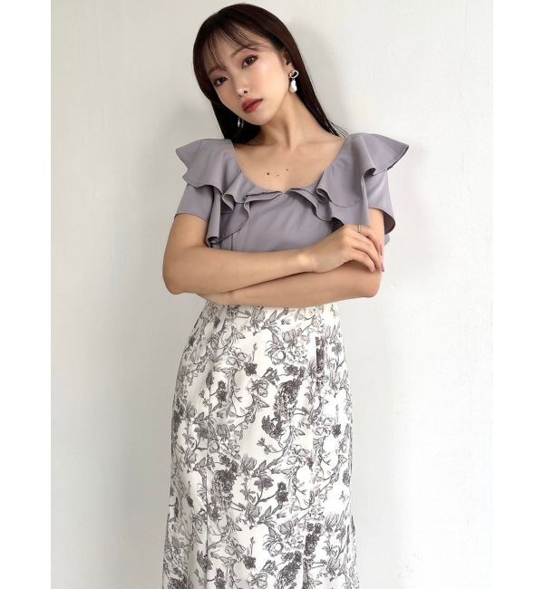 RESEXXY「ラッフルフラワーワンピース」|ワンピース|