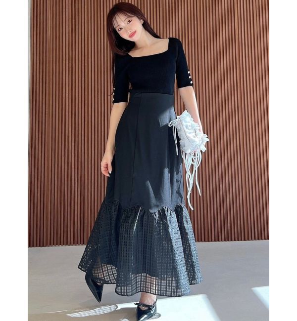 RESEXXY「シンプルスリーブニットトップス【ネイビーWEB限定カラー】」|ニット・セーター|