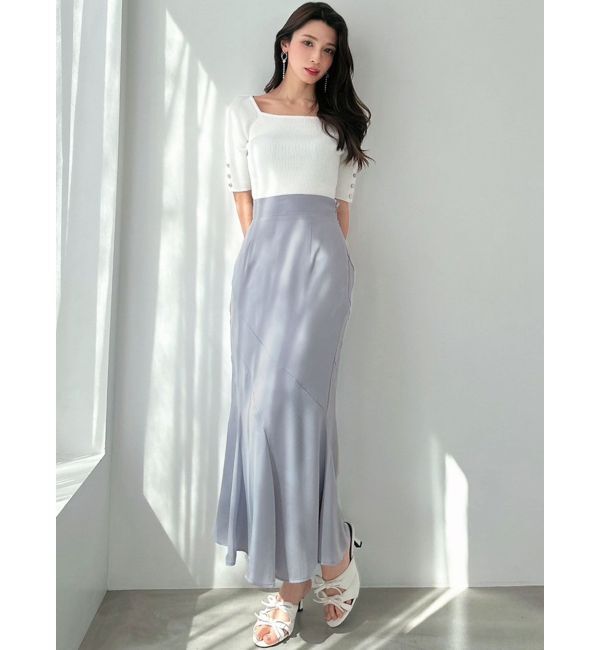 RESEXXY「シンプルスリーブニットトップス【ネイビーWEB限定カラー】」|ニット・セーター|