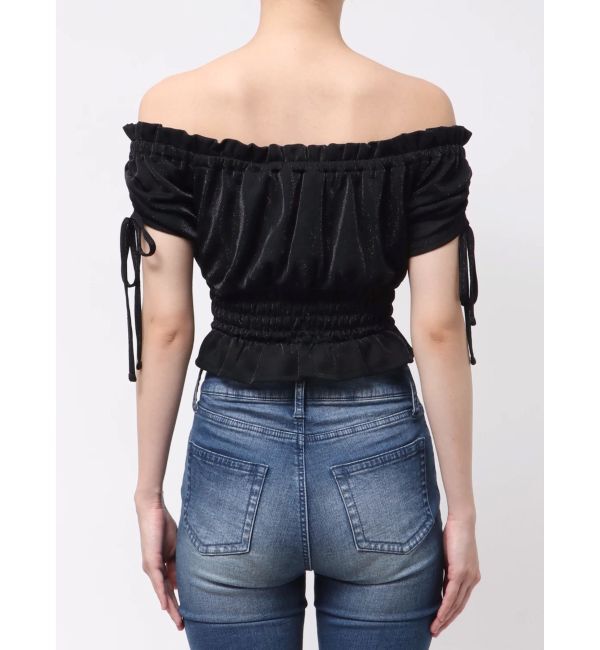 RESEXXY「シャーリングクロップドトップス」|Tシャツ・カットソー|