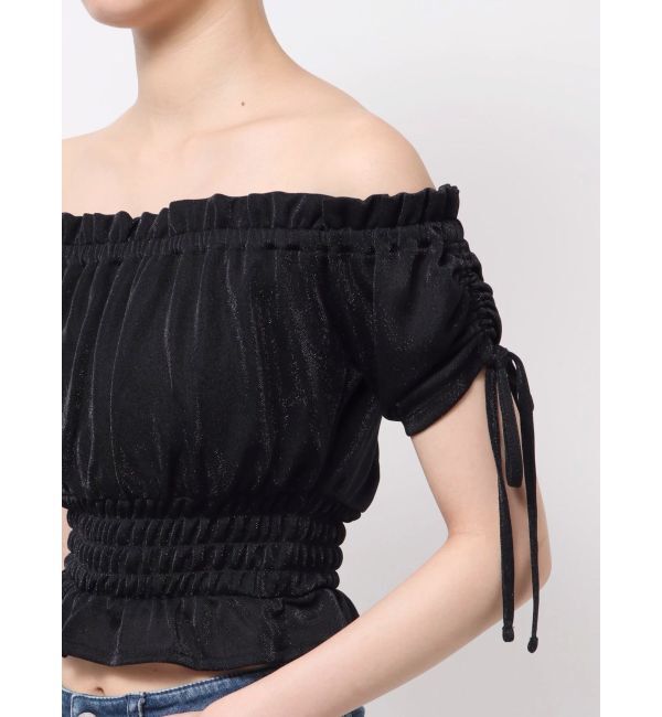 RESEXXY「シャーリングクロップドトップス」|Tシャツ・カットソー|