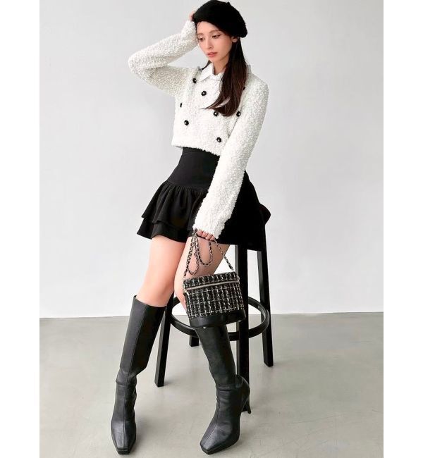 RESEXXY「シャツドッキングニットトップス」|ニット・セーター|