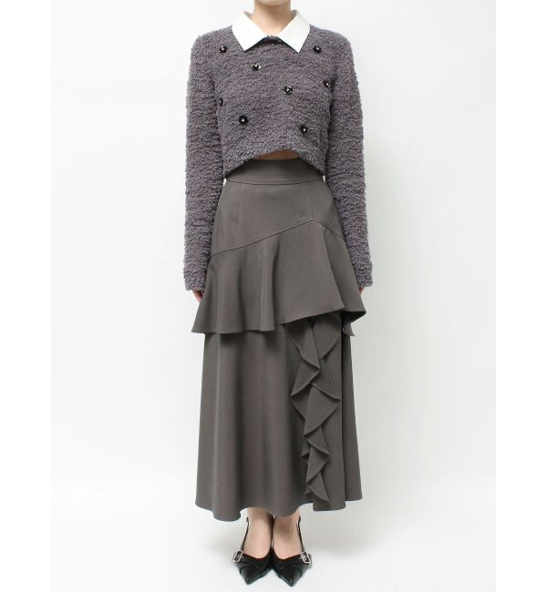 RESEXXY「シャツドッキングニットトップス」|ニット・セーター|