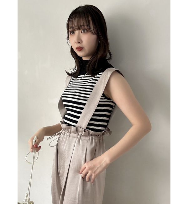 dazzlin「【WEB限定】サス付サテンテーパードパンツ」|その他|