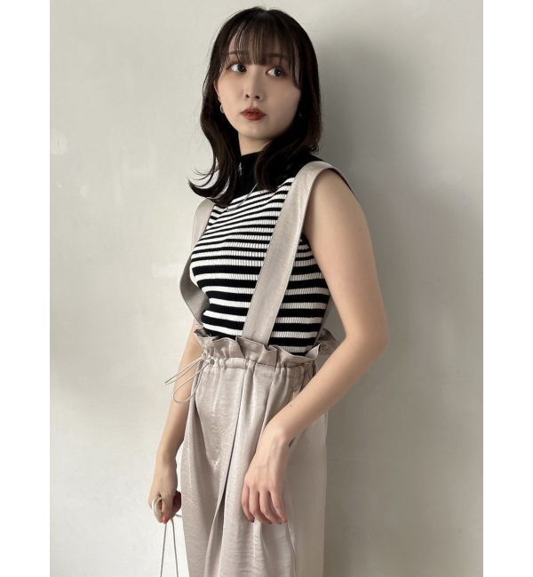 dazzlin「【WEB限定】サス付サテンテーパードパンツ」|その他|