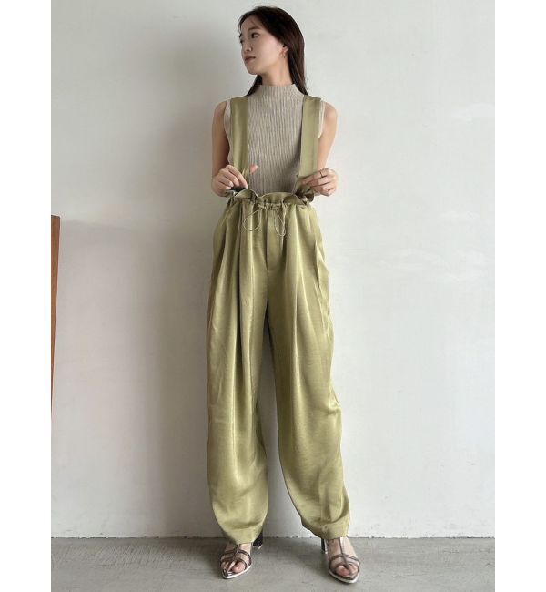 dazzlin「【WEB限定】サス付サテンテーパードパンツ」|その他|