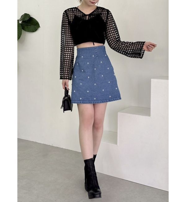 dazzlin「スターライドビジュースカート」|スカート|