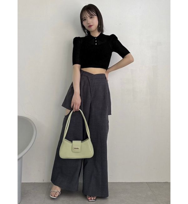 dazzlin「シアーニットポロ」|ニット・セーター|