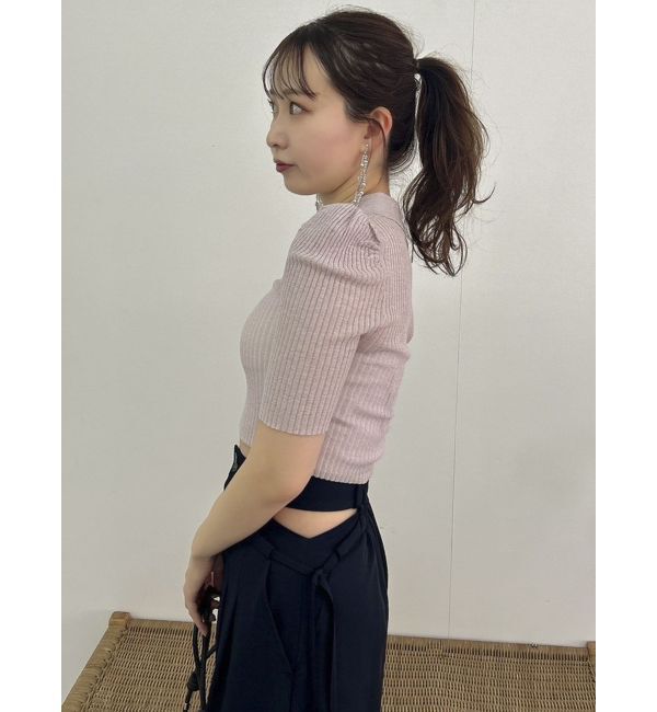 dazzlin「シアーニットポロ」|ニット・セーター|