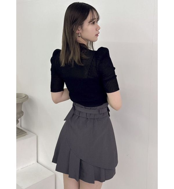 dazzlin「シアーニットポロ」|ニット・セーター|