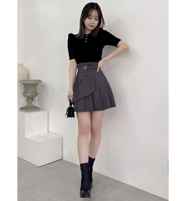 dazzlin「シアーニットポロ」|ニット・セーター|