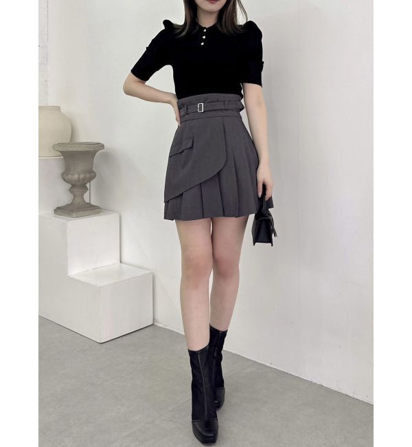 dazzlin「シアーニットポロ」|ニット・セーター|