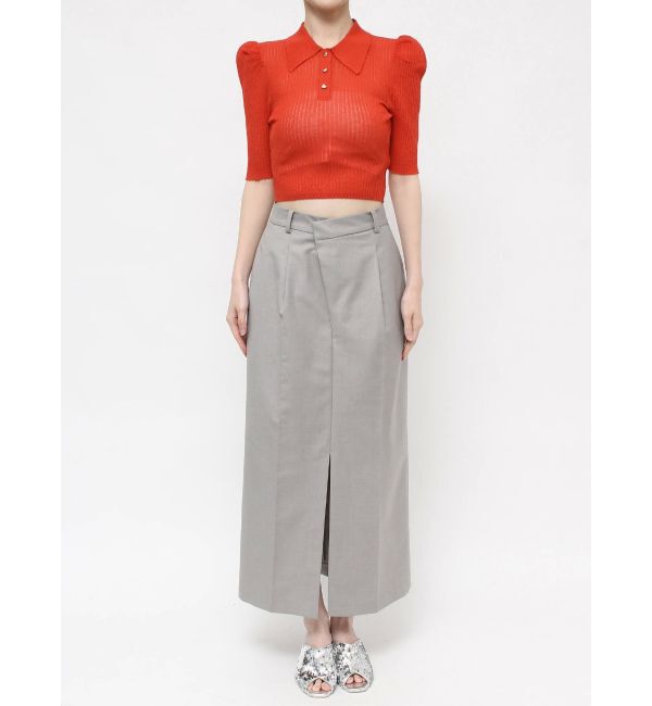 dazzlin「シアーニットポロ」|ニット・セーター|