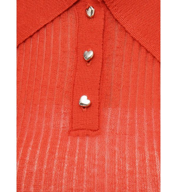 dazzlin「シアーニットポロ」|ニット・セーター|