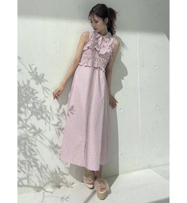 dazzlin「チュールギャザージュートウェッジサンダル」|サンダル|