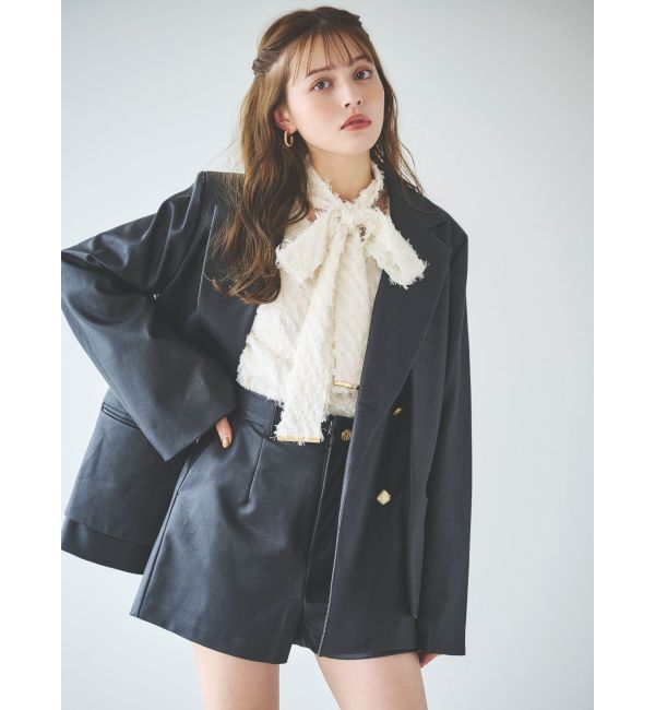 dazzlin「【SETUP】ダブルボタンケープテーラードジャケット※セットアップ対応」|テーラードジャケット|