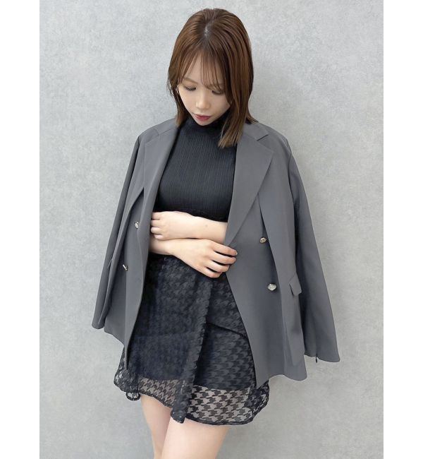 dazzlin「【SETUP】ダブルボタンケープテーラードジャケット※セットアップ対応」|テーラードジャケット|