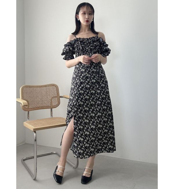 dazzlin「2WAYギャザーフリルドッキングワンピース」|ワンピース|