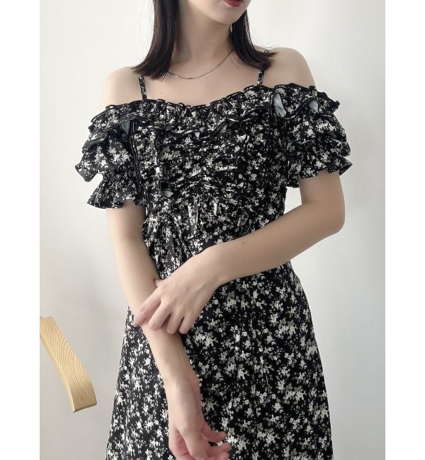 dazzlin「2WAYギャザーフリルドッキングワンピース」|ワンピース|