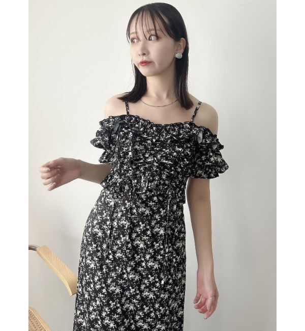 dazzlin「2WAYギャザーフリルドッキングワンピース」|ワンピース|