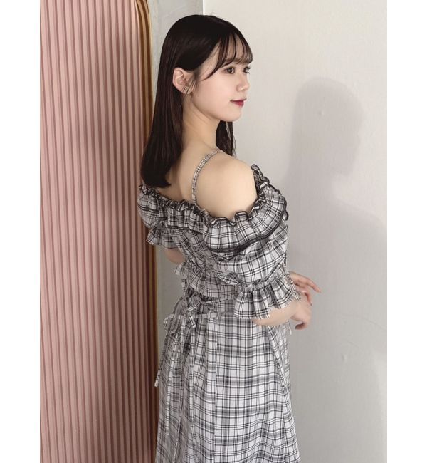 dazzlin「2WAYギャザーフリルドッキングワンピース」|ワンピース|