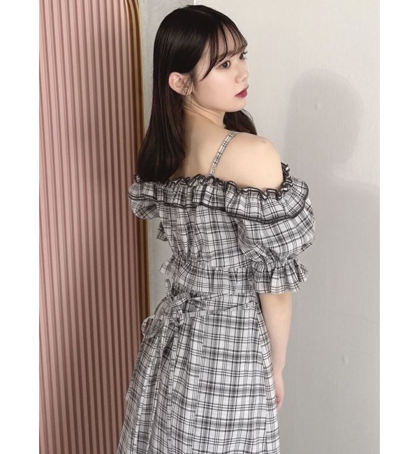 dazzlin「2WAYギャザーフリルドッキングワンピース」|ワンピース|