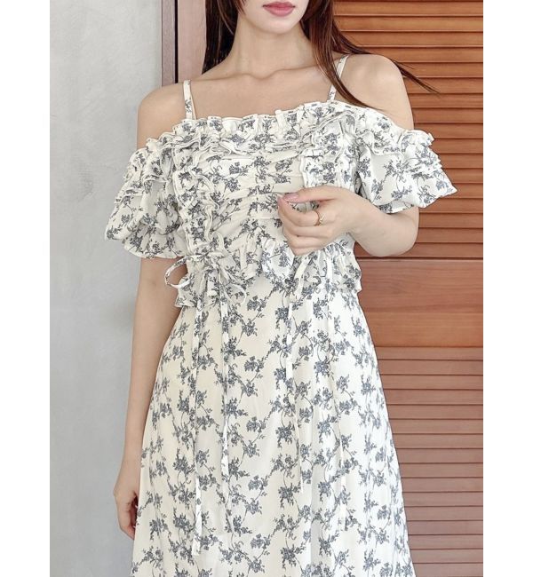 dazzlin「2WAYギャザーフリルドッキングワンピース」|ワンピース|