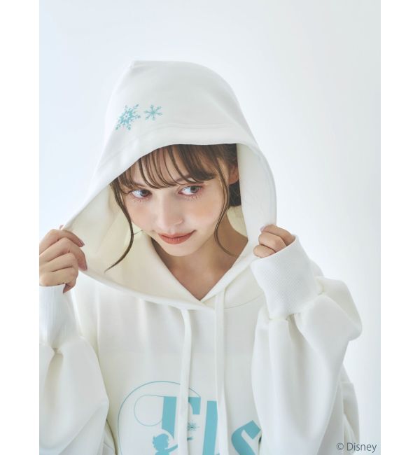 dazzlin「【ディズニーコレクション】エルサ/ラインストーンオーバーフーディ」|Tシャツ・カットソー|